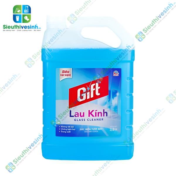 Nước lau kính Gift sắc biển 3.8 lít