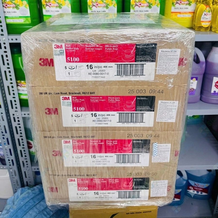 Pad Chà Sàn 3M 5100 16 Inch Màu Đỏ