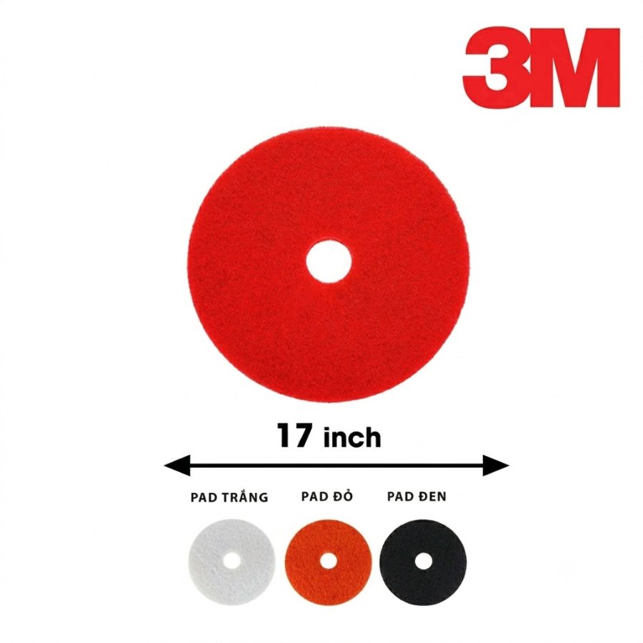 Pad Chà Sàn 3M 5100 17 Inch Màu Đỏ
