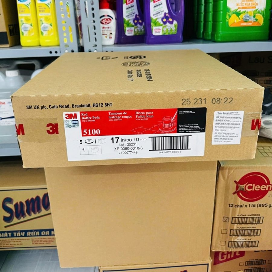 Pad Chà Sàn 3M 5100 17 Inch Màu Đỏ