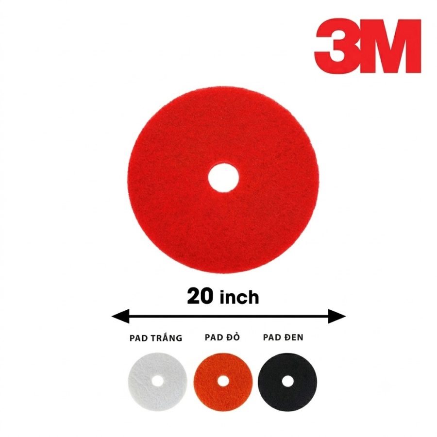 Pad Chà Sàn 3M 5100 20 Inch Màu Đỏ