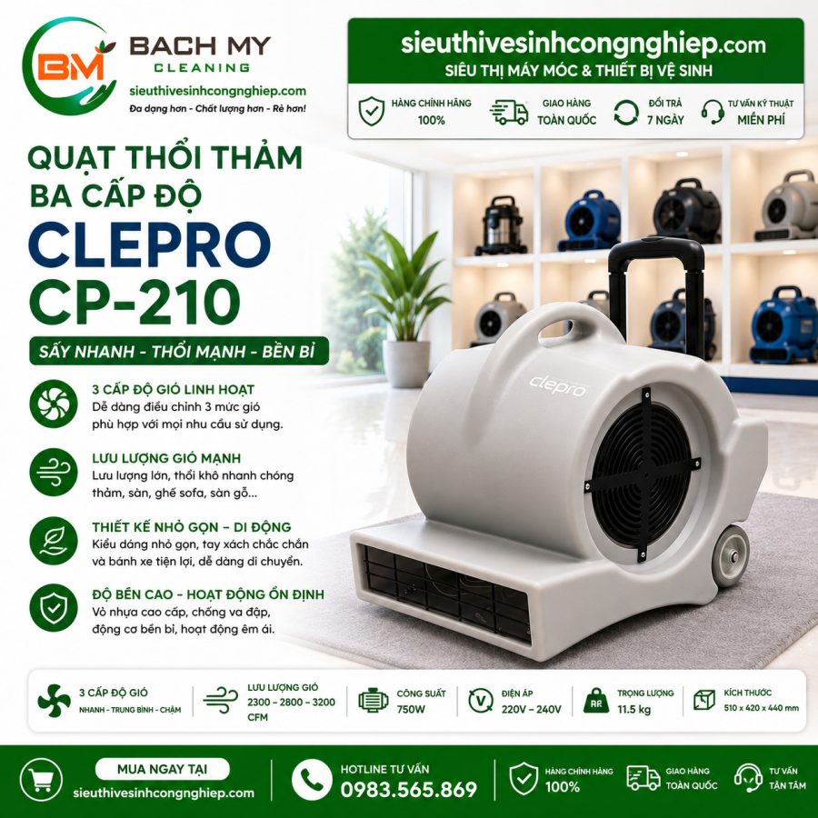 Máy Vệ Sinh Thang Cuốn Clepro CE-500E